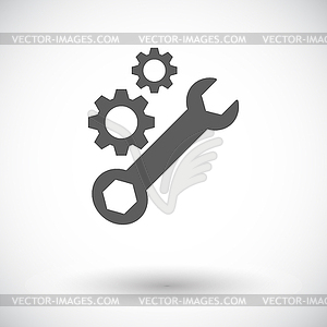 Setting single icon - royalty-free vector image