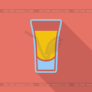 Shot drink - vector image