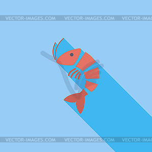 Shrimp - vector clipart