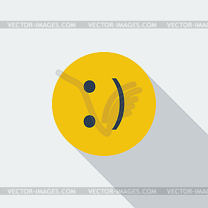 Smile icon - color vector clipart