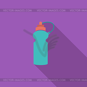 Sports water bottle icon - vector clip art