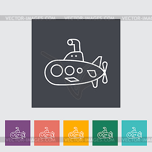 Submarine - vector clipart