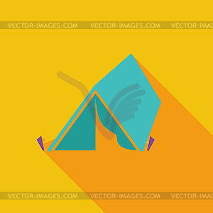 Tourist tent - vector clipart