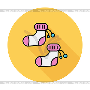 Children socks - vector clip art