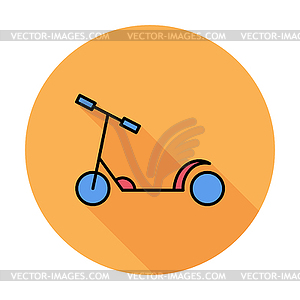 Scooter child - vector clip art