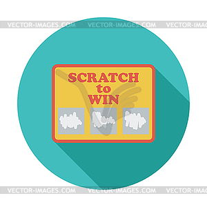 Scratch card - vector clipart