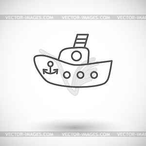 Ship toy - vector image