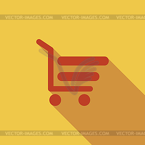 Shopping cart - vector EPS clipart