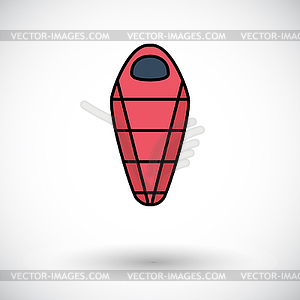 Sleeping bag - vector clipart