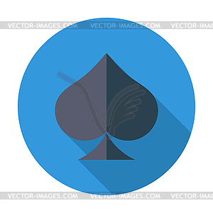 Card suit - stock vector clipart