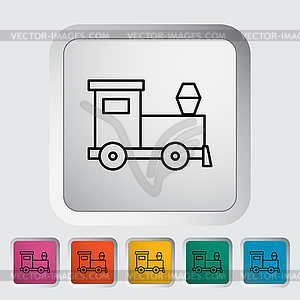 Train toy - vector clipart