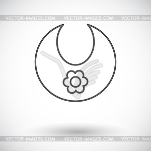 Bib icon - royalty-free vector image