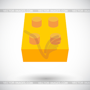 Building block icon - vector clip art