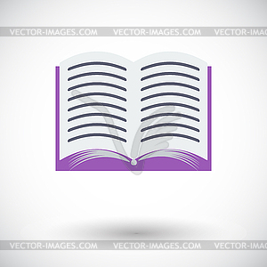 Book icon - vector clip art