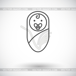 Baby boy - vector clipart