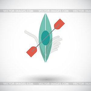 Canoe icon - vector image