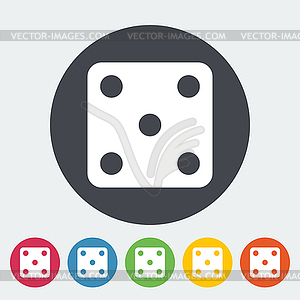 Craps icon - vector image