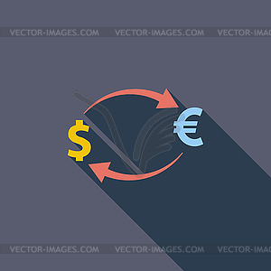 Currency exchange - vector image