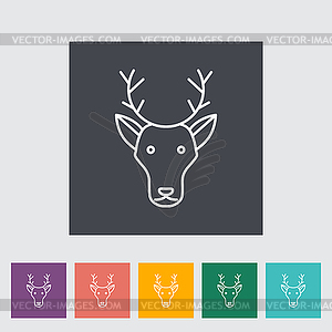 Deer icon - vector image