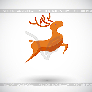 Deer значок - векторное изображение EPS