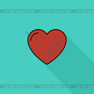 Heart icon - royalty-free vector clipart