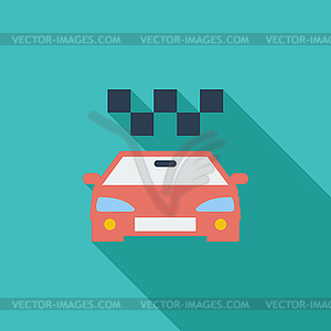 Иконка такси - цветной векторный клипарт