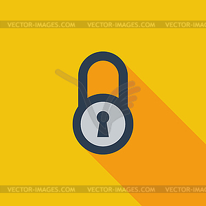 Lock single icon - vector clipart