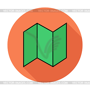 Map icon - vector clipart / vector image