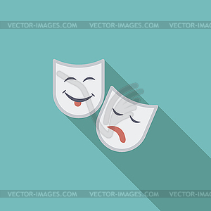 Theatrical mask - vector clipart