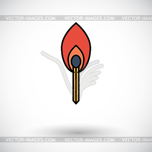 Match icon - vector image