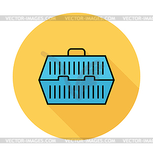 Pet carrier icon - vector image