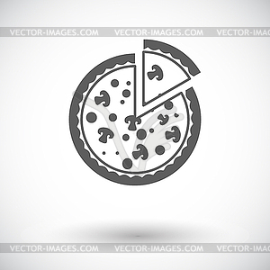 Pizza icon - vector clipart