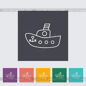 Ship toy - vector clipart