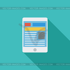 Tablet PC icon - vector image