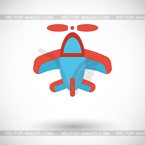 Airplane toy icon - vector clipart