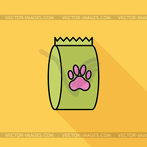 Pet food bag - vector image