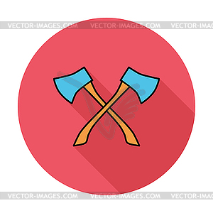 Axe icon - color vector clipart
