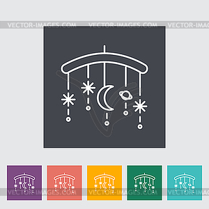 Bed carousel - vector clip art