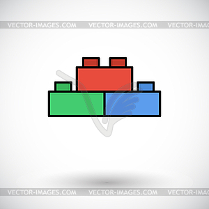 Building block icon - vector image