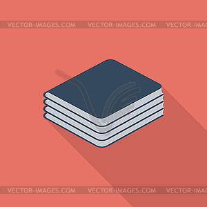 Book. Single icon - vector clipart / vector image