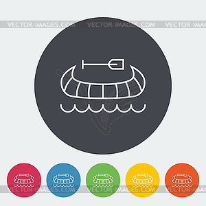 Canoe icon - vector clip art