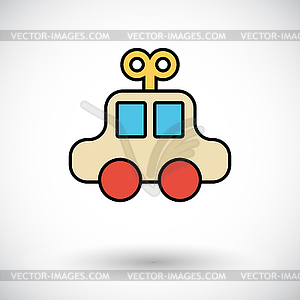 Car toy - vector image