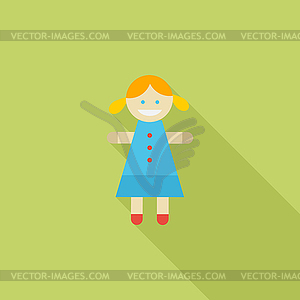 Doll toy - vector clipart / vector image