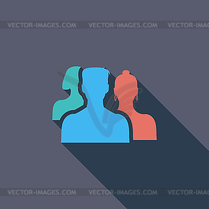 Add to friends - vector image