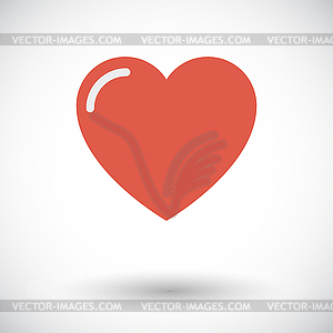 Heart icon - color vector clipart