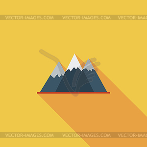 Mountain icon - vector clip art