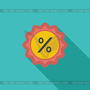 Percent label - vector clipart