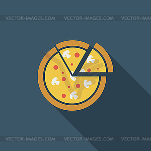 Pizza icon - vector image