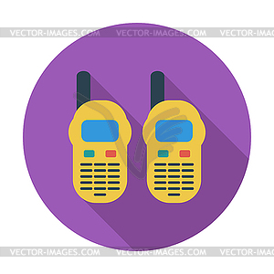 Portable radio - vector clipart