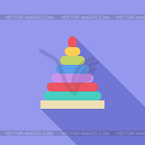 Pyramid toy - vector clipart